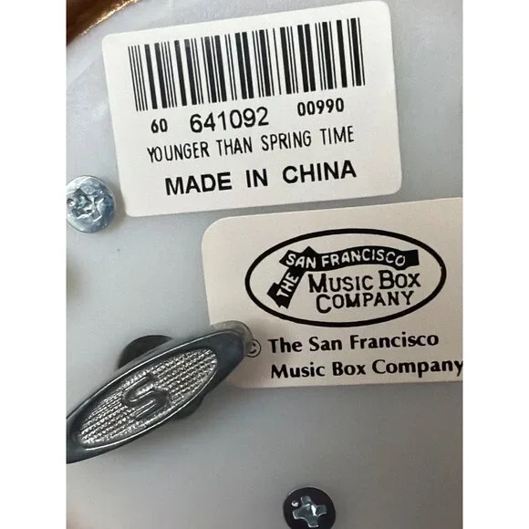 San Francisco Music Box Spring Horse Carousel Plays Younger Than Springtime NIB - Picture 17 of 17